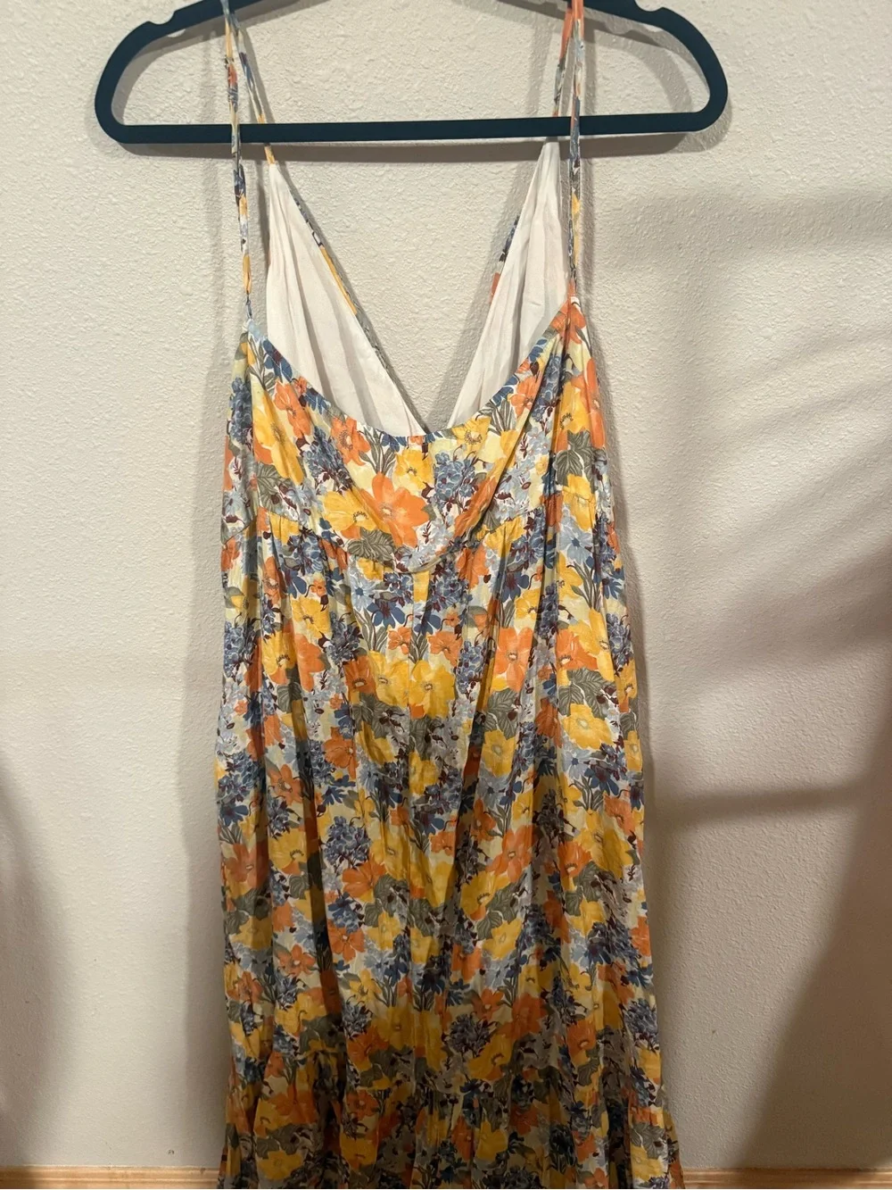 ABERCROMBIE & FITCH FLORAL CUT OUT MAXI DRESS XXL